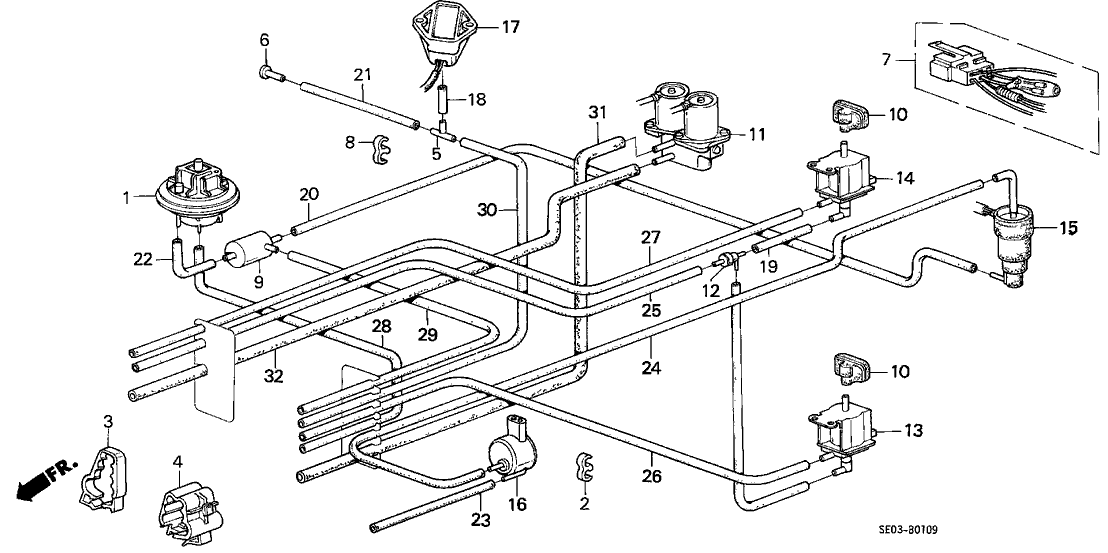 Honda 36041-PJ0-671 Wire Assy.