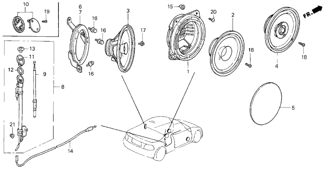 Honda 39153-SR2-G01 Pad