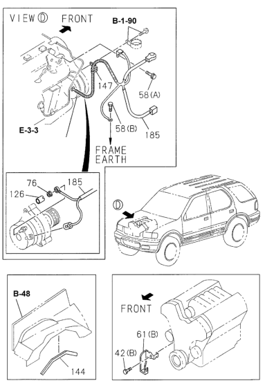 Honda 8-97142-602-2 Bracket, Battery Cable