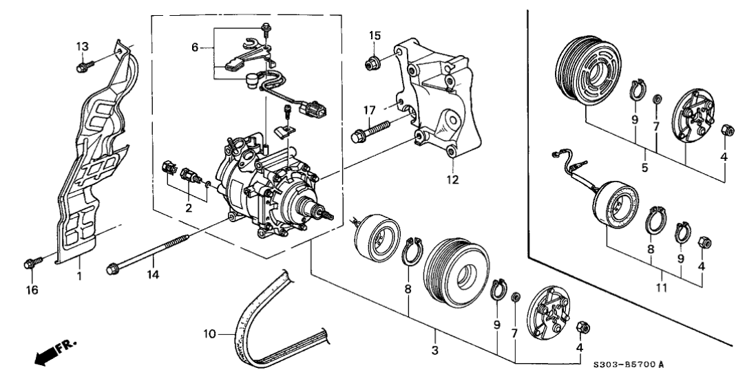 Honda 38908-P5M-006 Protector Set, Thermal