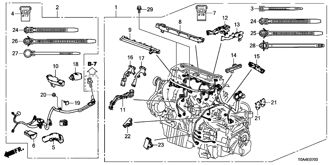 Honda 91501-R5A-300 Cover,Ecu Coupler