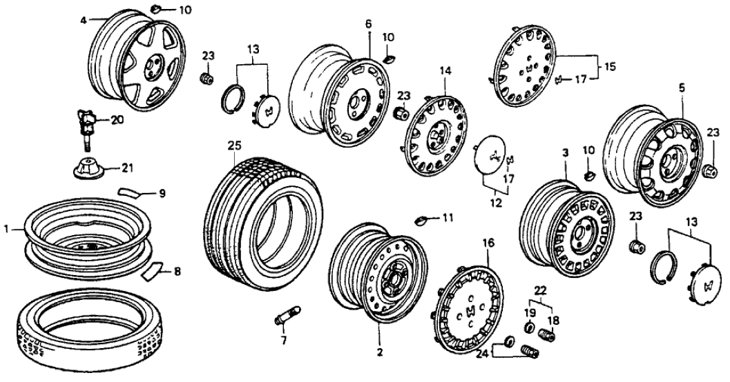 Honda 44734-SM4-000 Plate, H Mark