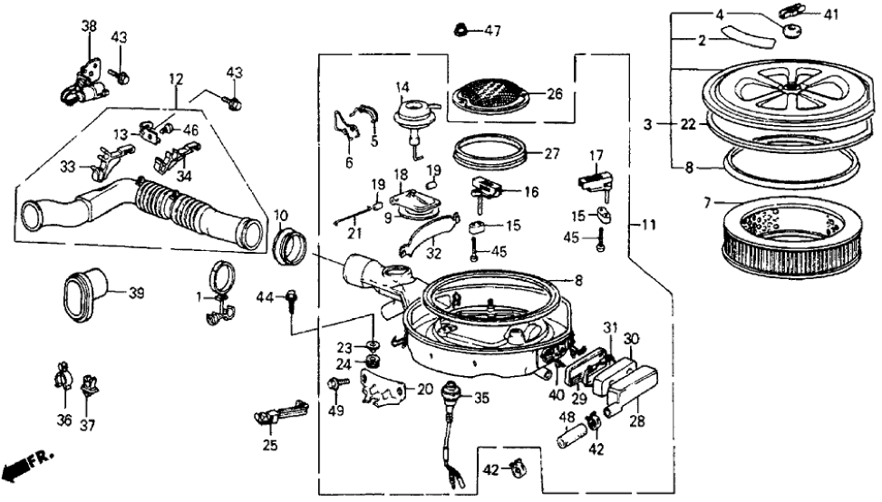 Honda 17240-PE1-670 Case Assy., Cleaner