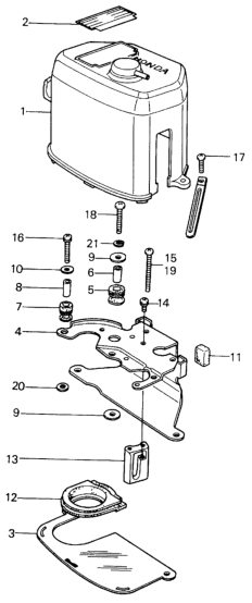 Honda 36022-PA6-682 Label, Control Box