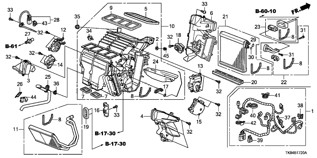 Honda 79024-TK8-A41 Gasket, Defroster Duct