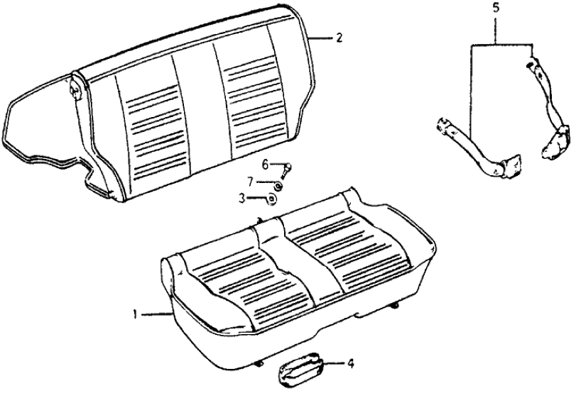 78150-671-662ZC Honda Seat-Back Assy., RR. *YR25L* (PLIANT BEIGE)