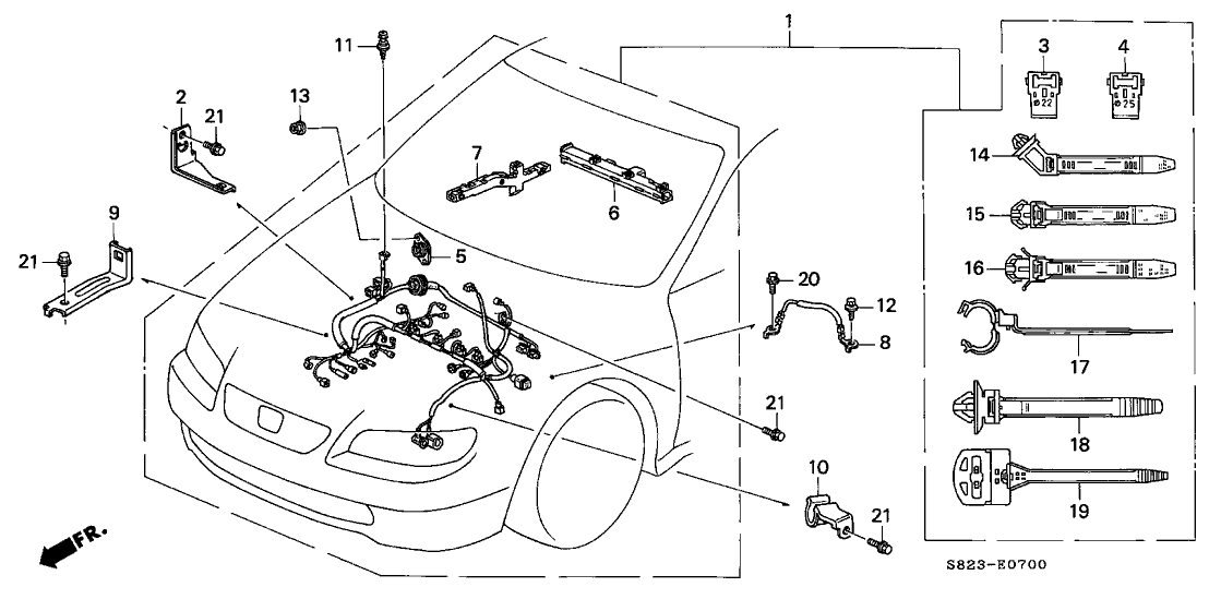 Honda 32110-PAA-A60 Wire Harness, Engine