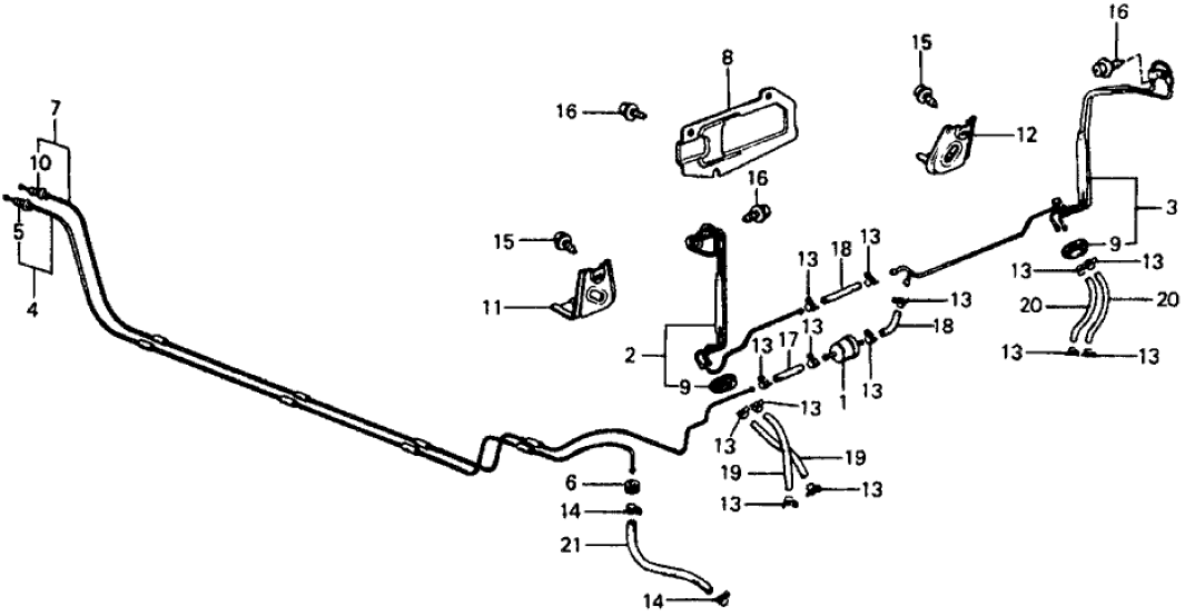 Honda 17700-634-621 Pipe A, Fuel Feed