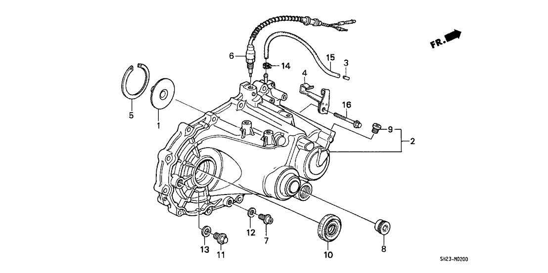 Honda 21200-PL3-040 Case, Transmission