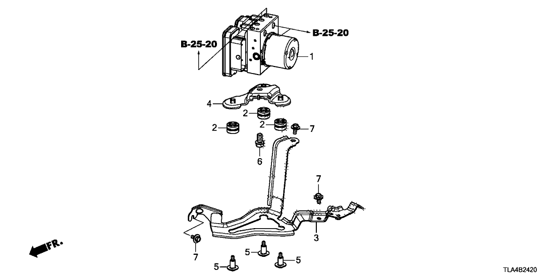 Honda 57100-TLB-A72 Modulator Assembly-, Vsa