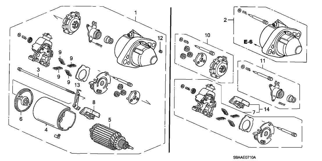 Honda 31210-PSA-J52 Holder Set, Brush