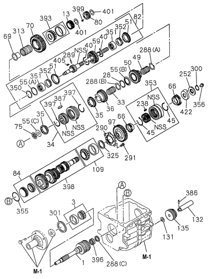 Honda 8-97028-073-0 Bearing, Needle Gear (3RD)