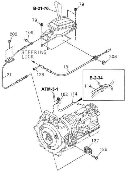 Honda 8-97124-859-0 Bracket, Control Cable