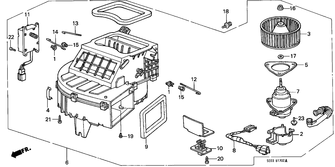 Honda 79300-SE0-A03 Blower Assembly