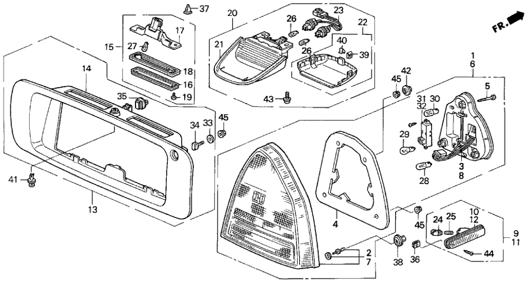 Honda 33700-SS0-A00ZC Garnish, Rear License (Fresco Blue Pearl)