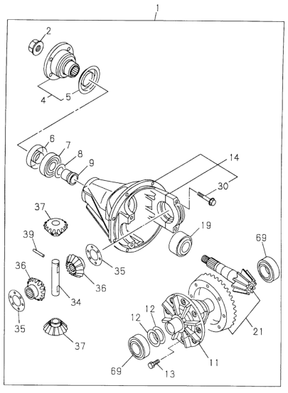 Honda 5-41562-006-1 Washer, Thrust Side Gear (T=1.0)