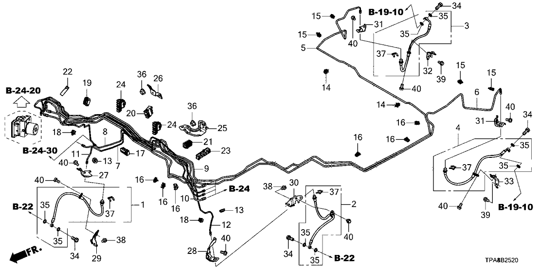 Honda 46428-TMB-H00 BRACKET B, FR