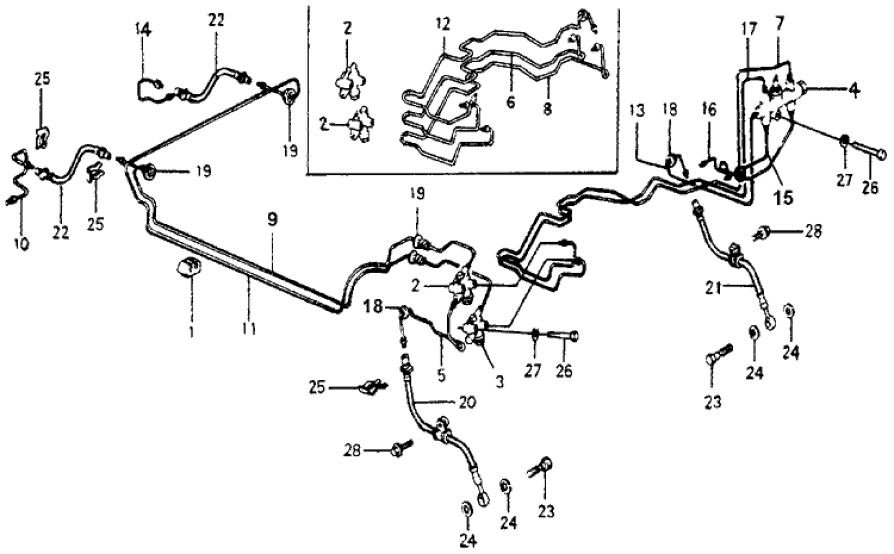 Honda 46310-671-620 Pipe A, Brake