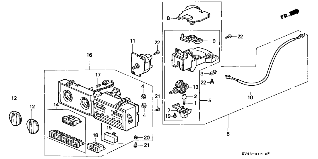 Honda 79621-SV4-999 Board, Heater Control Circuit