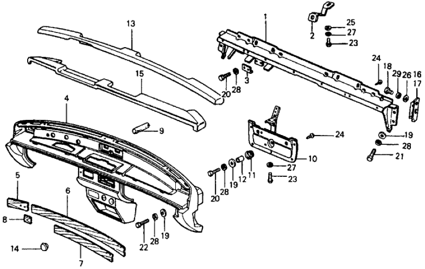 Honda 66124-659-010 Plate, Through