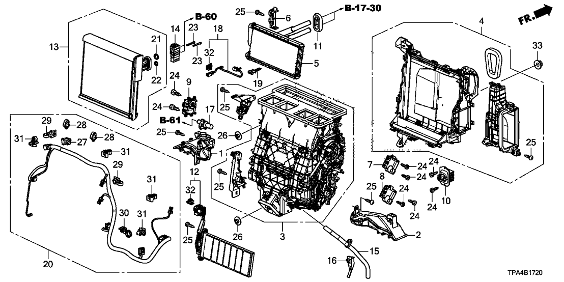 Honda 79106-TPG-A51 HEATER UNIT SUB ASSY