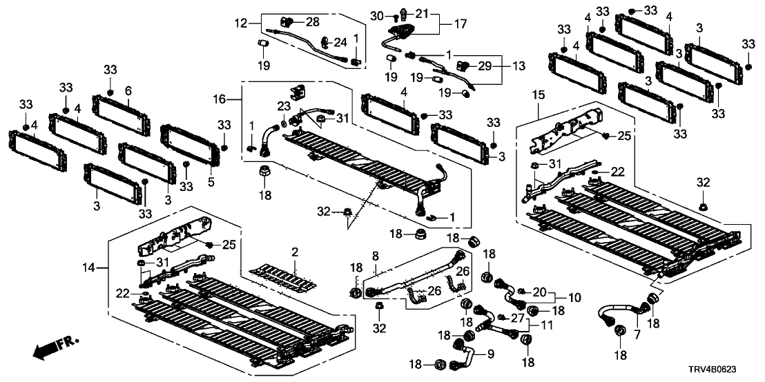 Honda 1J940-5WP-A00 Cooling Circuit C