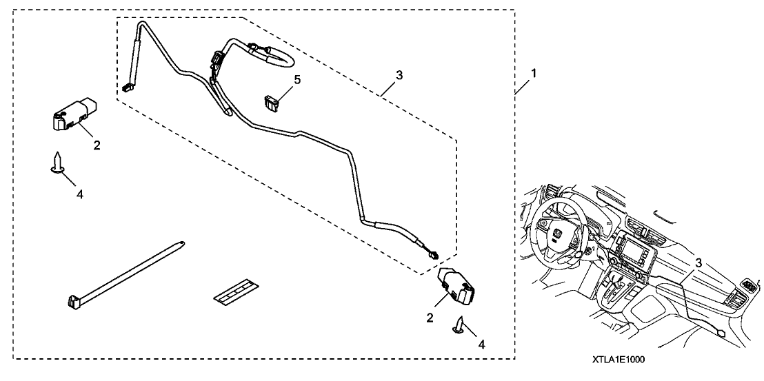 Honda 08E10-TLA-10030 Harness, Ambient Light