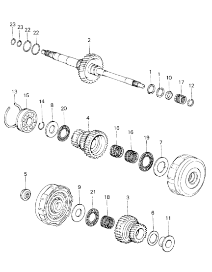 Honda 23210-PA9-910 Mainshaft