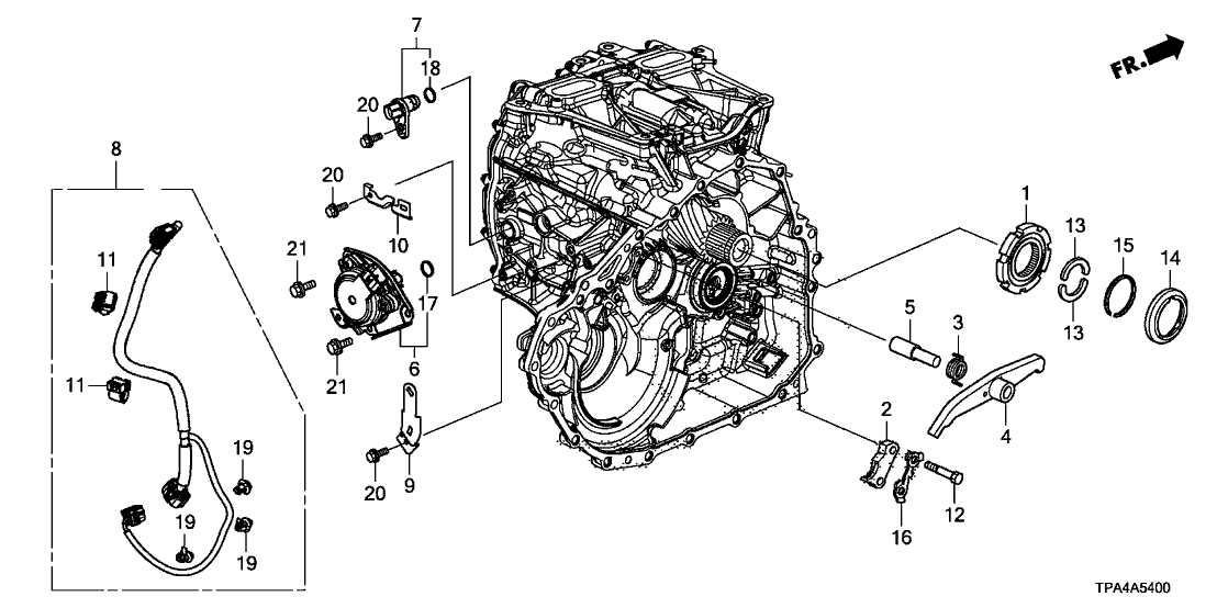 Honda 24800-5TA-E02 ACTUATOR, PARKING