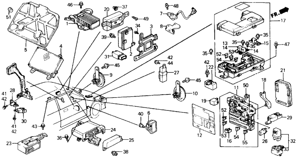 Honda 38205-SH5-A21 Label, Fuse