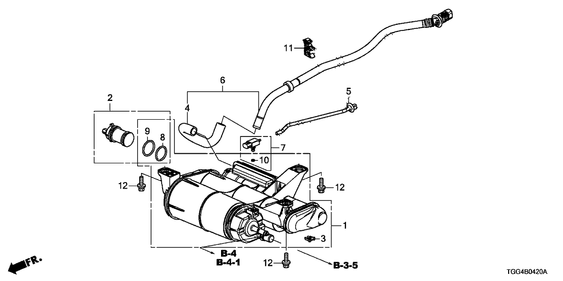 Honda 17372-TBA-A01 Tube,Drain