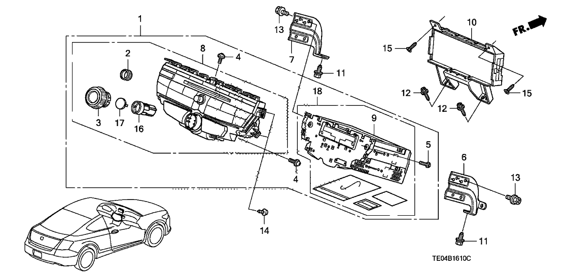 Honda 39100-TA0-L41ZARM Tuner 3Pae *NH693L*