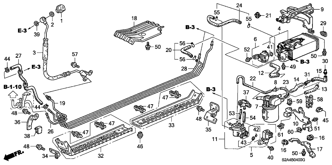 Honda 17373-S2A-A32 Tube A, Drain