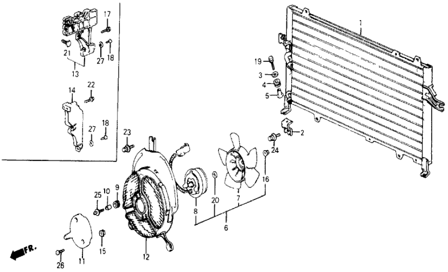 Honda 38612-SB2-023 Motor, Cooling Fan