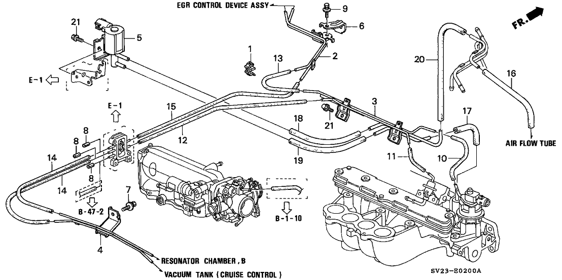 Honda 17400-P0B-A00 Pipe A, Install