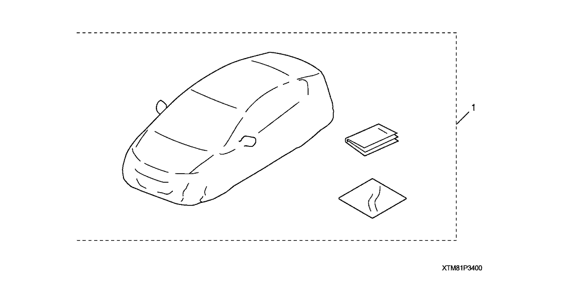 Honda 08P34-TM8-100 Cover, Car