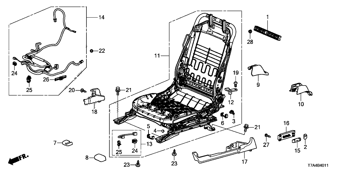 Honda 90666-SA0-003M4 Clip Trim *NH900L*