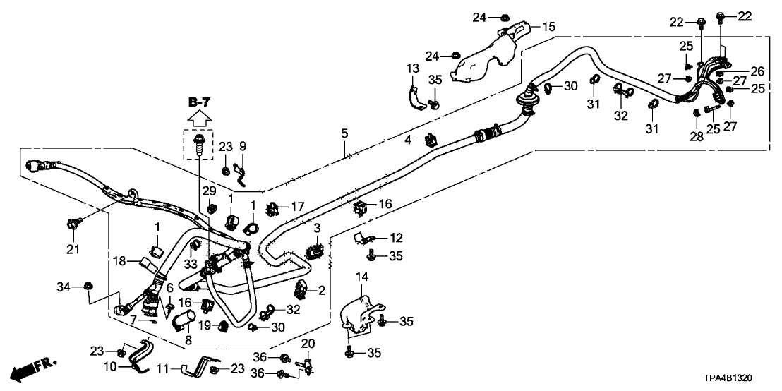 Honda 1F185-5K1-003 Clamp, Pipe