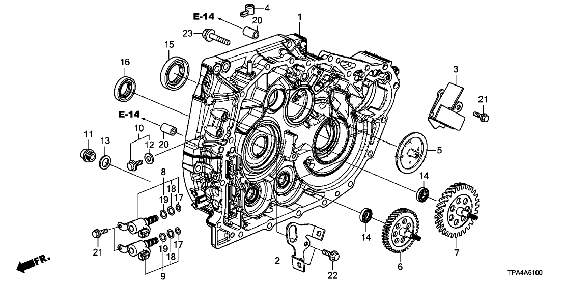 Honda 25146-5TA-E00 SHAFT