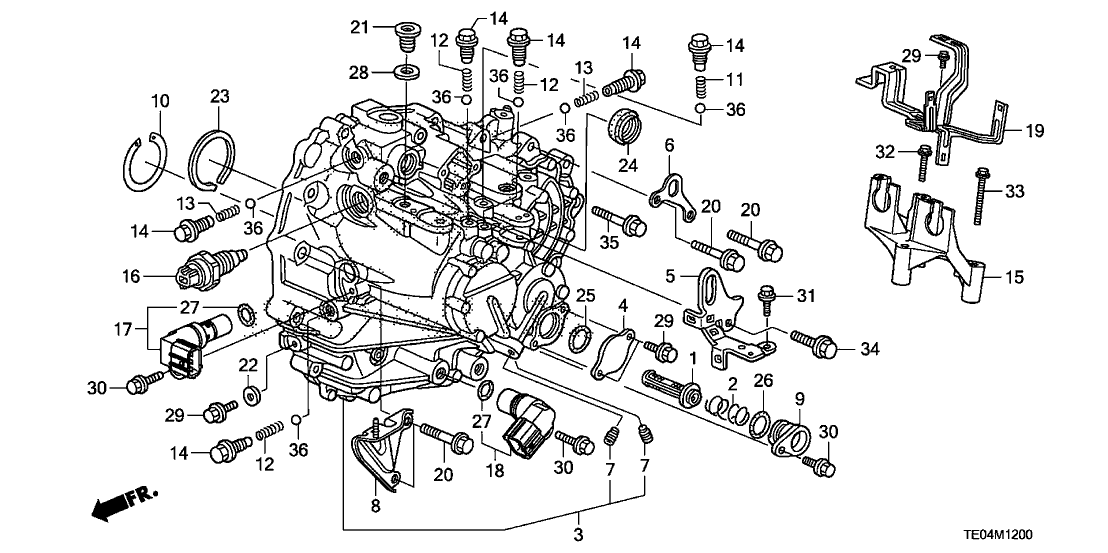 Honda 21250-R89-000 Stay, Clutch Pipe