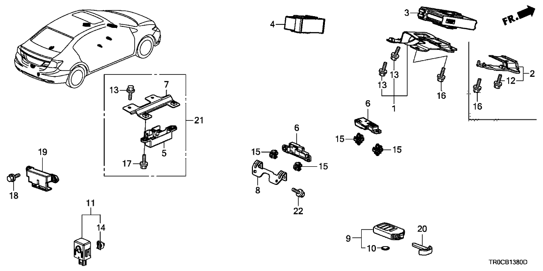 Honda 38329-TR0-A31 Control Unit