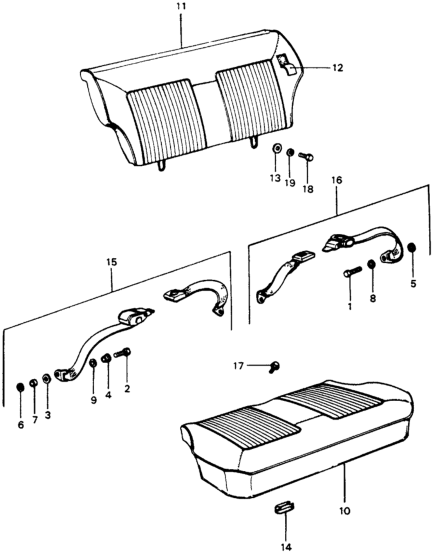 Honda 78610-634-661 Seat Belt Assy., RR.