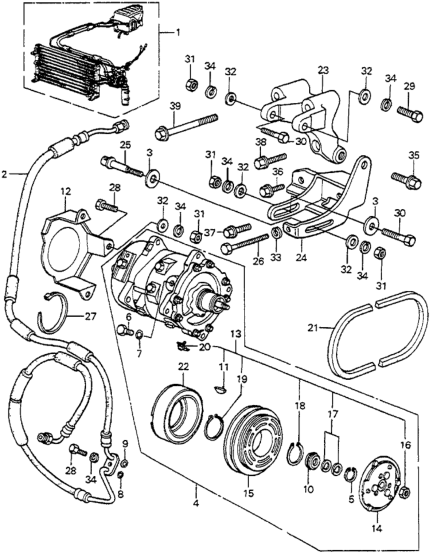 Honda 38670-SA5-701 Hose, Suction & Discharge