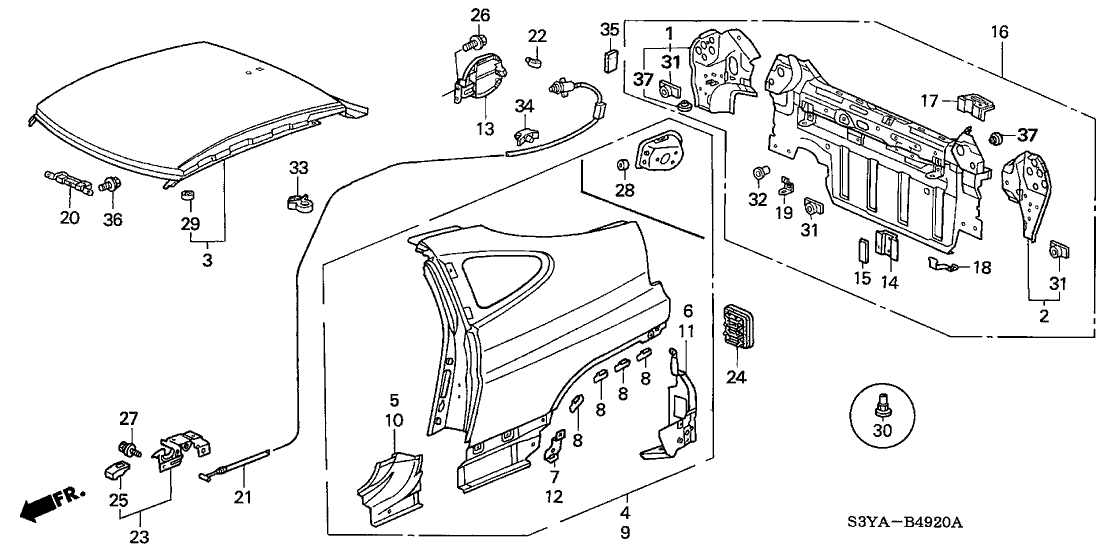 Honda 90302-S3Y-900 Nut, Pierce (5MM)