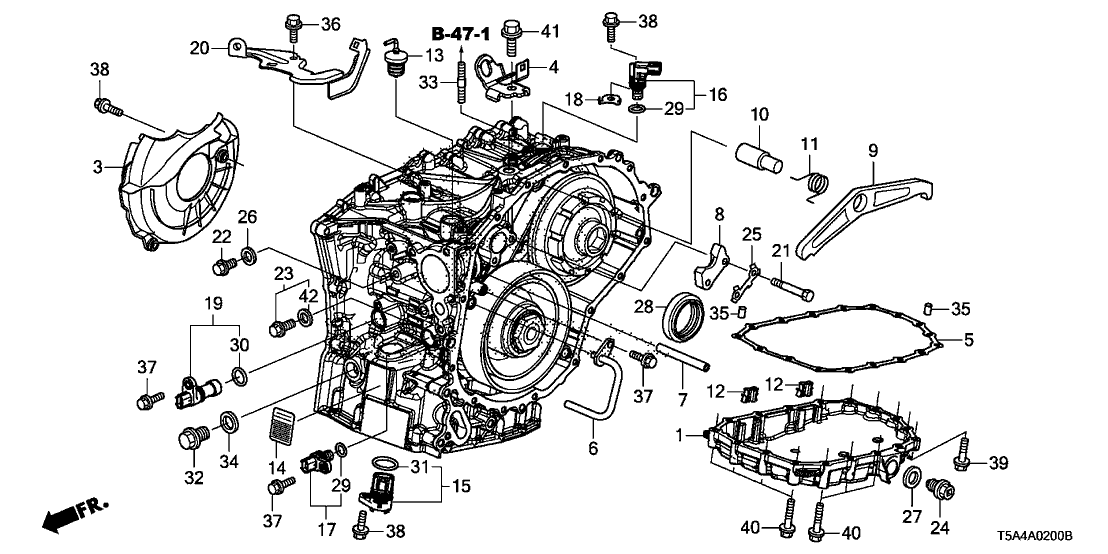 Honda 21210-55K-305 Case Assy., Transmission