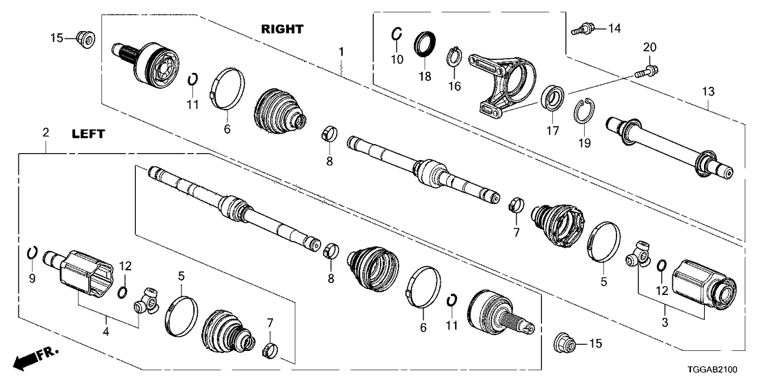 Honda 44318-TBC-A01 Band,Inboard Shaf