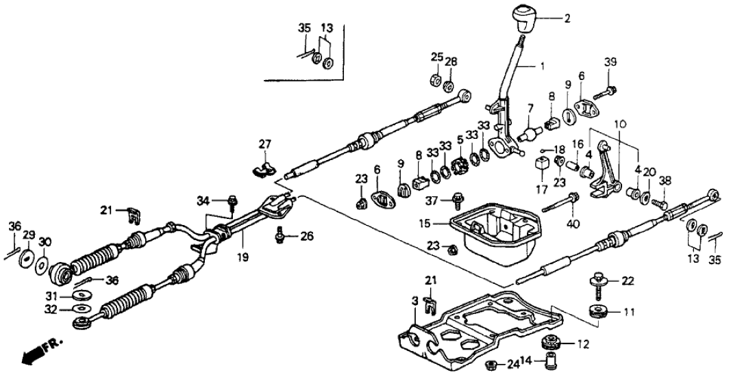 Honda 54115-SM4-020 Linkage, Change Lever