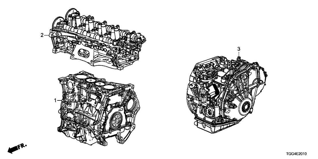 Honda 10002-5AN-A04 ENG SUB-ASSY