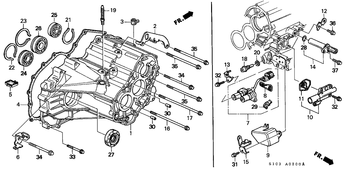 Honda 28812-P4R-000 Stay, Solenoid Harness