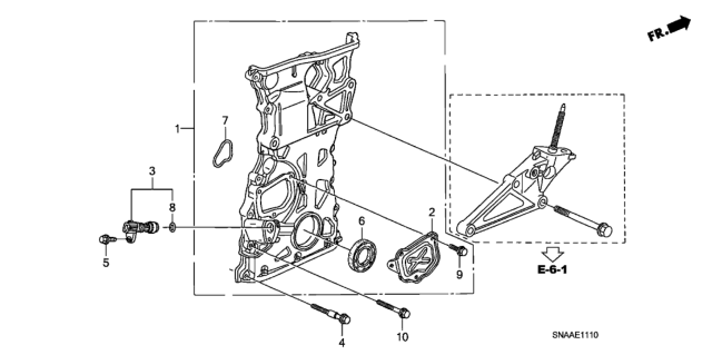 2009 Honda Civic Chain Case (2.0L) Diagram